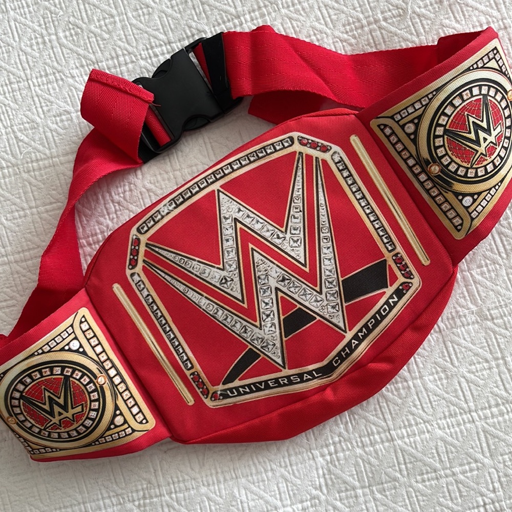 WWE Universal Championship Belt Title Red Fanny Pack WWE Slam Crate Loot Crate